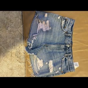 Frayed Jean shorts